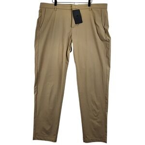 Fabletics The Don Trouser Khaki Stretch Wrinkle Resistant Pants Mens 42x34